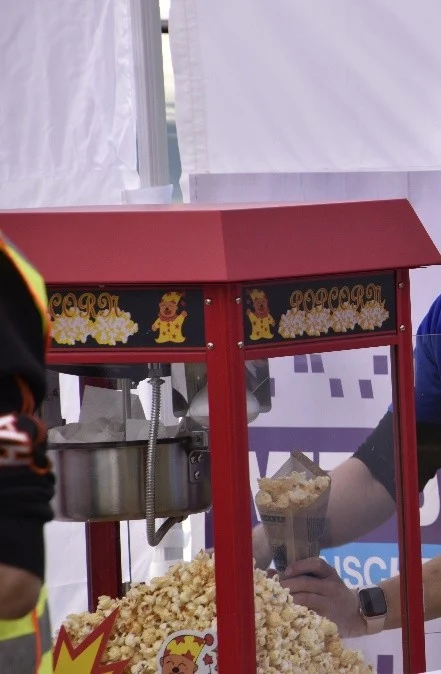 Foto einer Popcornmaschine